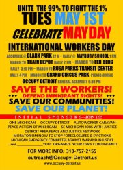 Detroit May day march, rally and celebration