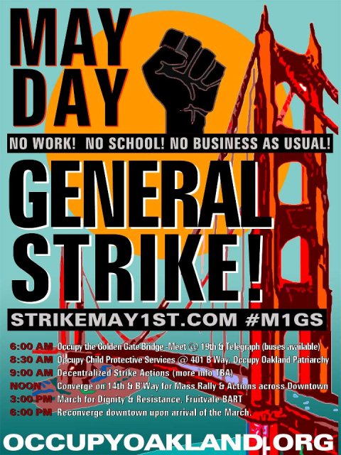 May day general strike Golden Gate Bridge